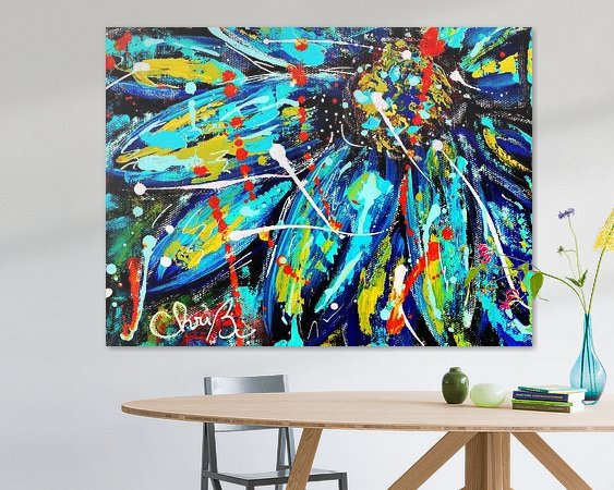 Example of the artwork in a room