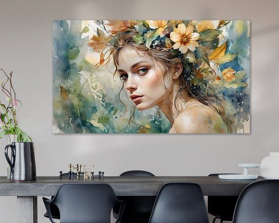 Example of the artwork in a room
