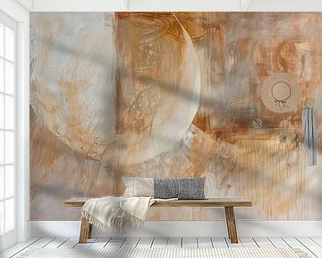 Abstract Earth Tones and Texture - Calm Modern Art