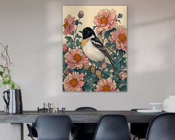 Vintage vogels en bloemen van haroulita