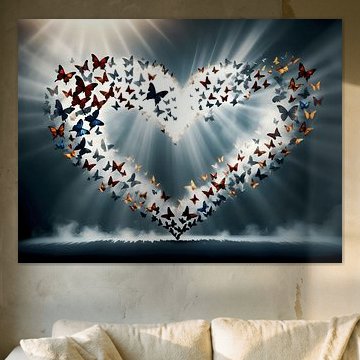 Heart of butterflies