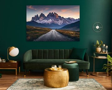 Réveil des Dolomites à l'aube