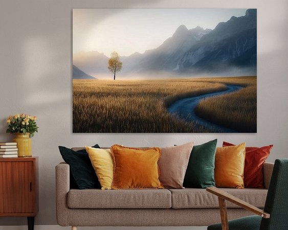 Example of the artwork in a room