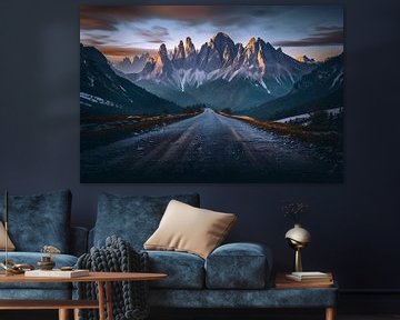 Prachtige panorama's van de Dolomieten van fernlichtsicht