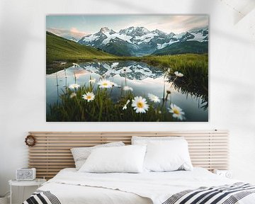 Réveil des Dolomites à la lumière du matin
