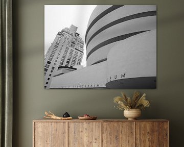 Guggenheim Museum New York in zwart wit