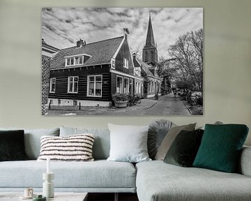 Nieuwendammerdijk Amsterdam (black and white) by Jeroen de Jongh