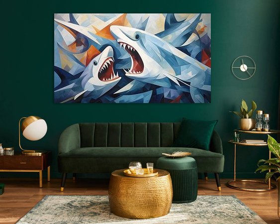 Example of the artwork in a room