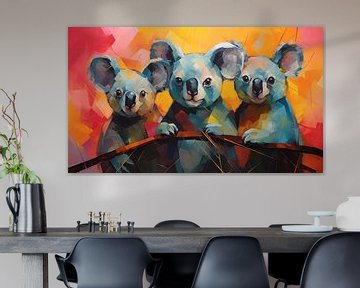 Panorama abstrait du koala sur TheXclusive Art