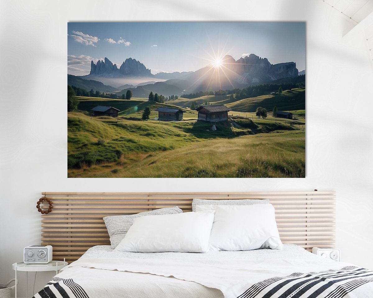 Example of the artwork in a room