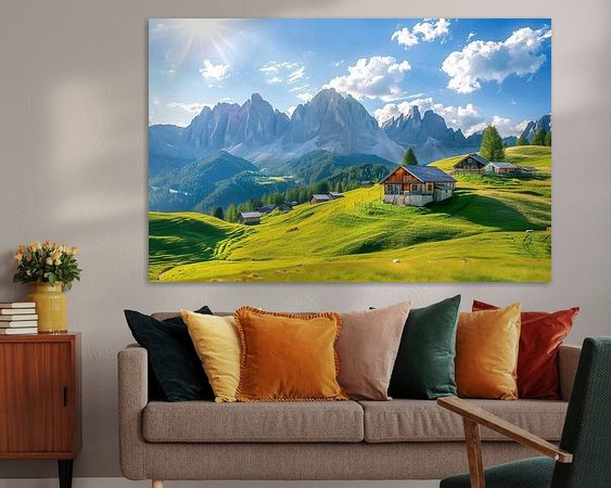 Example of the artwork in a room