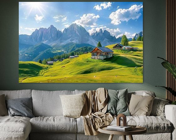 Example of the artwork in a room