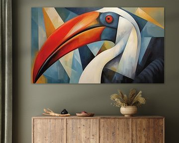 Panorama du cubisme abstrait du toucan sur TheXclusive Art