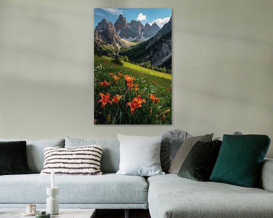 Example of the artwork in a room