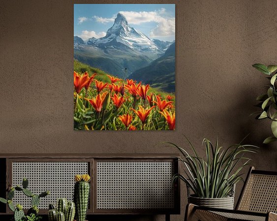 Example of the artwork in a room