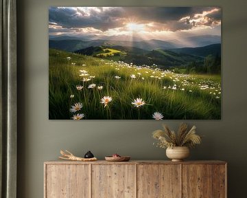 Un paysage alpin vivant en été