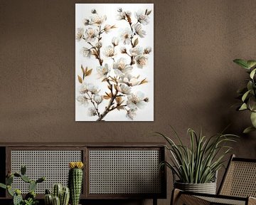 flowers with white background by Egon Zitter