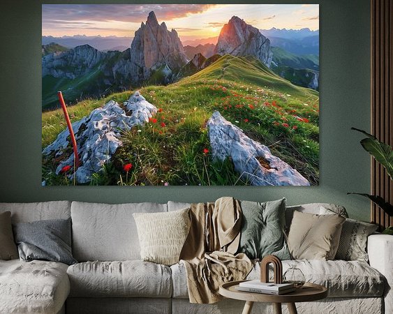 Example of the artwork in a room