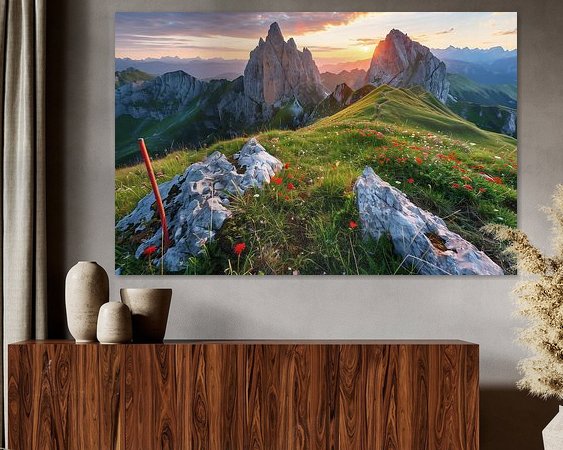 Example of the artwork in a room