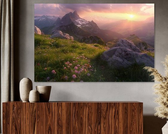 Example of the artwork in a room