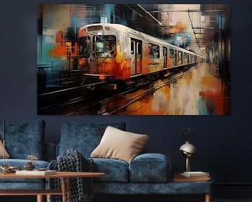 New york metro abstract van TheXclusive Art