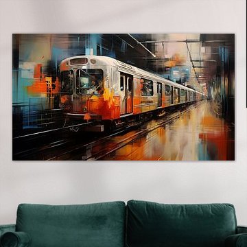 New york underground abstract