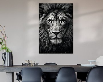 Portrait de lion sur Thea