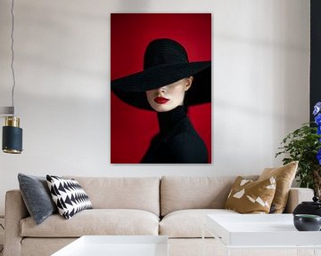 femme avec chapeau sur Egon Zitter