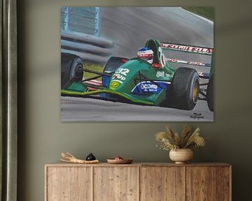 Michael Schumacher debuut schilderij door Toon Nagtegaal van Toon Nagtegaal