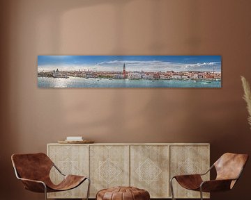 XXL panorama of the city of Venice in Italy.