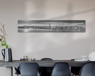 XXL Panorama der Stadt Venedig in Italien in schwarz-weiß von Manfred Voss, Schwarz-weiss Fotografie