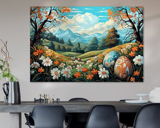 Example of the artwork in a room