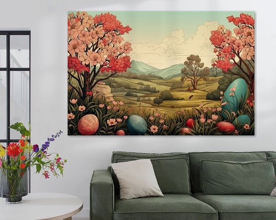 Example of the artwork in a room
