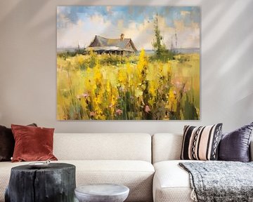 Landschap Monet Stijl | Landschap Schilderij van ARTEO Schilderijen