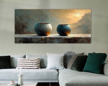Still life Earth tones | Rustic Orb Harmony by Art Whims