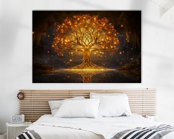 Tree of life in the light background illustration by Animaflora PicsStock