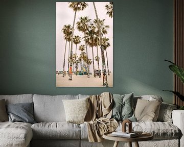 Venice Beach Palmbomen van Patrycja Polechonska