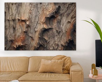 Het ruwe, verweerde oppervlak van het boomstamkunstontwerp van Animaflora PicsStock