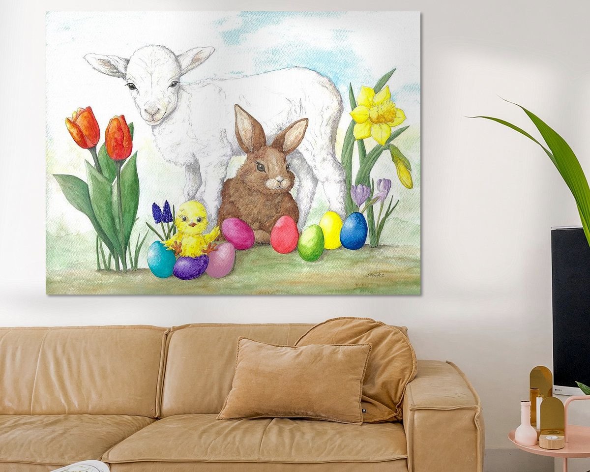 Example of the artwork in a room