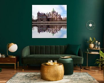 Kathedraal St Bavo Haarlem aan het water von Brian Morgan