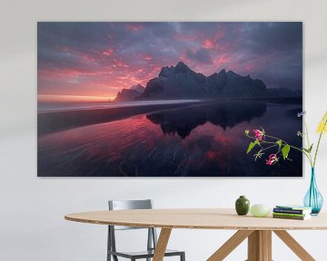 Les rochers d'Islande aux reflets d'or