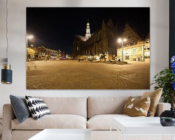 Grote Markt Haarlem met de Bavokerk