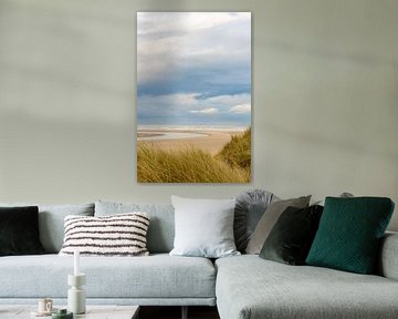 Vallée de Slufter sur la plage de l'île de Texel dans les Wadden néerlandaises sur Sjoerd van der Wal Photographie