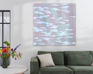 Modern abstract art. Pastel color study no. 3. Time reflections by Dina Dankers