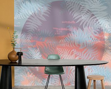 Springtime color study no. 10. Eclipse and blue ferns. by Dina Dankers