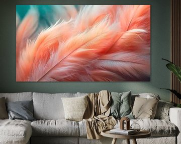 Soft feather with orange colour by Mustafa Kurnaz