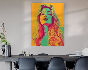 Oh Brigitte | Lava lamp woman of the 60s in crazy colours by Frank Daske | Foto & Design