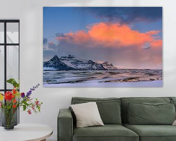 Winter zonsopkomst in Skaftafell Nationaal Park, IJsland van Henk Meijer Photography