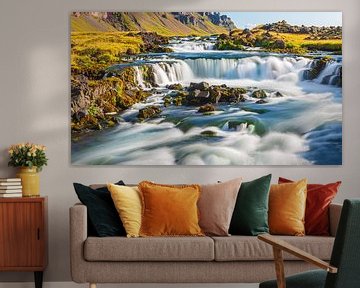 Waterfalls near Kirkjubaejarklaustur, Iceland by Henk Meijer Photography