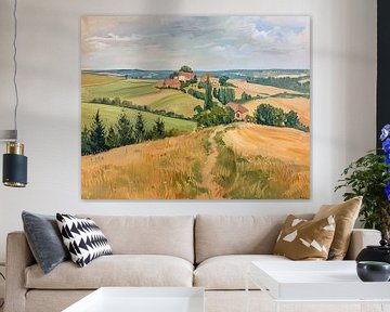 Landschaft 726 | Malerei Ansicht von ARTEO Gemälde